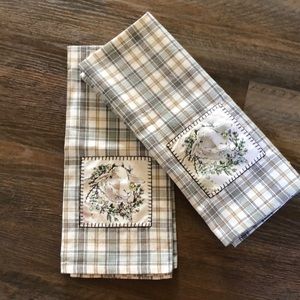 2 Dish Towels with Sheep